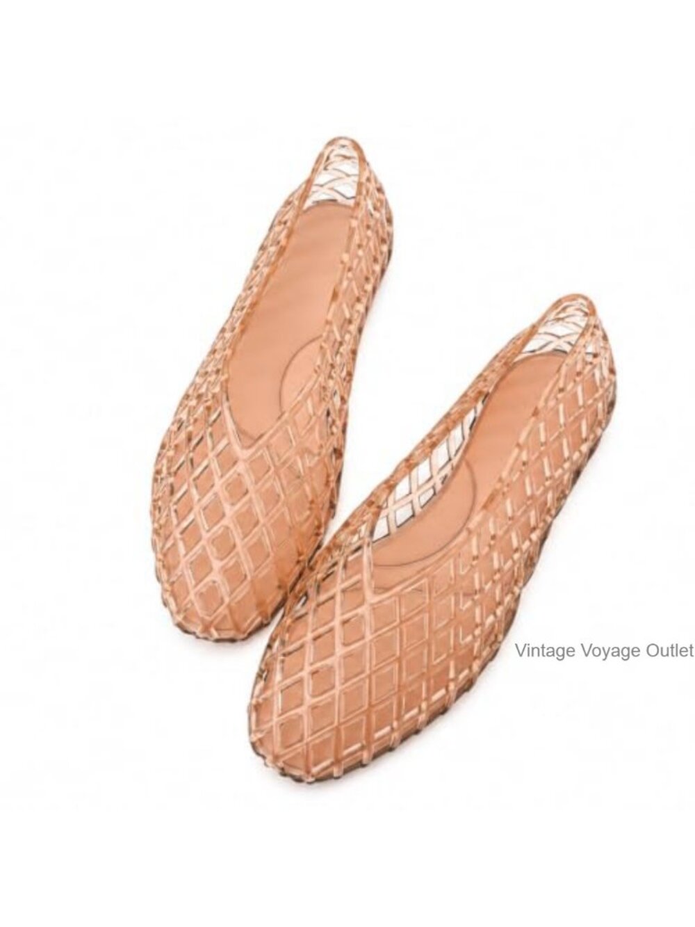 Jelly Sandals Women Ballet Flats Mesh Casual Comfortable Slip-On